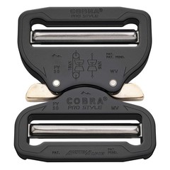 COBRA PRO STYLE Belt Buckle 50mm Quick Release Heavy Duty Aluminium Black