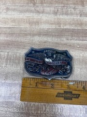 Article II The Right To Keep & Bear Arms Belt Buckle Eagle Shield Arrow USA Guns