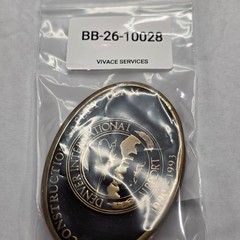 Vintage DIA Denver Airport Construction Safety Belt Buckle Anacortes Brass 1992