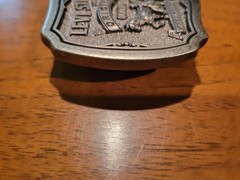 Levi Strauss Co 1873 Two Horse Brand Limited Edition Nice Used Metal Belt Buckle