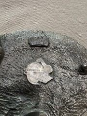 1991 Vintage Pewter Belt Buckle Carpenter Woodwork Saw Blade Pattern