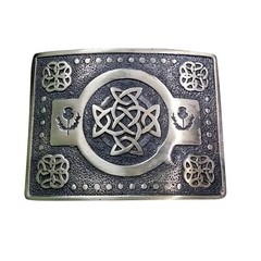 Scottish Antique Kilt Buckle – Celtic Knot Design | Traditional Belt Buckle