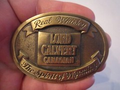 LORD CALVERT CANADIAN WHISKY BELT BUCKLE – BOX GW 4