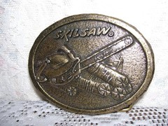 Carpenter Belt Buckle With Skilsaw Design
