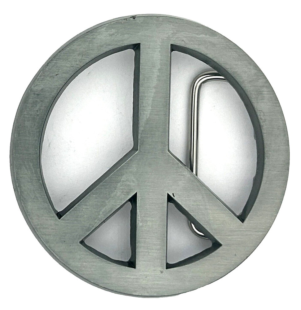 Peace Sign Belt Buckle New