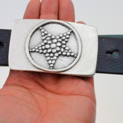 Buckles Gürtelschnallen Stern wechselgürtel Wechselschließe für 4 cm ledergürtel