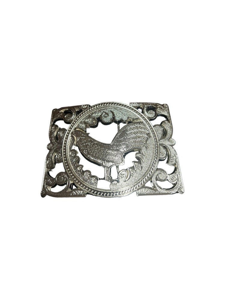 Rooster cowboy western Rodeo style belt buckle hebilla vaquero Con gallo