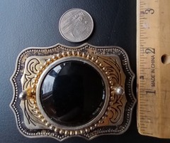 BLACK ONYX? DESIGN BELT BUCKLE