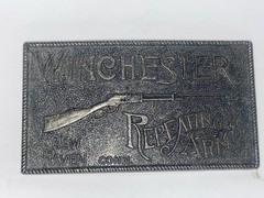 VINTAGE WINCHESTER REPEATING ARMS BELT BUCKLE LEWIS BUCKLES 🌺🌺