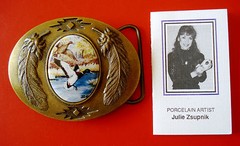 Western Style Artistic Impressions Ducks by Julie Zsupnik Belt Buckle