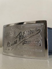 Louis Vuitton Metal Buckle Belt Travel Requisite design Used From Japan