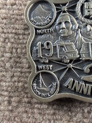 1984 Holiday Rambler RV Belt Buckle #356/500 Travel Trailer Camper
