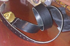 VINTAGE RALPH LAUREN BIG HORSE HEAD CROWN BUCKLE BELT W40