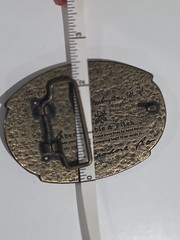Brass Abercrombie & Fitch Moose Theodore Roosevelt Washington DC Belt Buckle