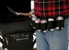 Redneck 6 Pack Beer & Soda Can Holster Belt – BLACK