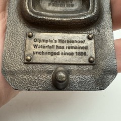 Bergamont Brass Olympia Beer Horseshoe Advertisement Belt Buckle Limited Edition