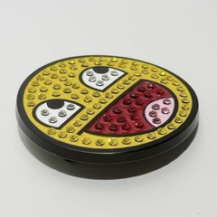 Epic Face Internet Meme Y2K Rhinestone Belt Buckle