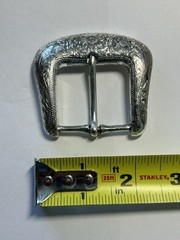 Western Women’s Belt Buckle Floral Boho 90s Rodeo Rockabilly Silver Tone