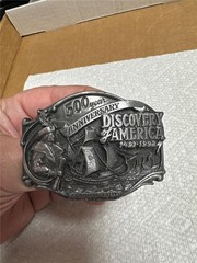 500 Year Anniversary Discovery America 1492-1992 Limited Edition Belt Buckle