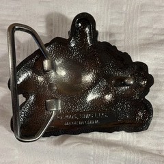 SMC LLC Laughing Buddha Black Metal Clip Belt Buckle Fits 1.5 in Belt