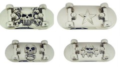 Skateboard Belt Buckles Skateboarders Skateboarding Skeleton Gold Silver Metal