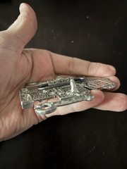 Men&rsquo;s Belt Buckle Novelty Robot Grey Metal A8