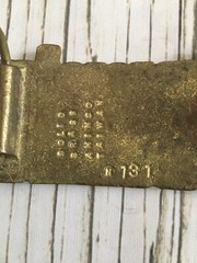 Vintage Solid Brass “Dennis” Name Belt Buckle Pants Amingo Taiwan