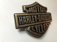 Rare men’s Classic Bar&Shield belt buckle .Antique brass plaited.#99593-08VM.