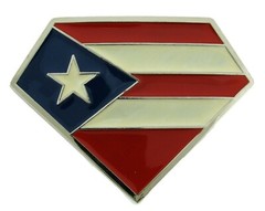 State of Puerto Rico Usa Flag Bandera puertorriquena Puertorriqueno Belt Buckles