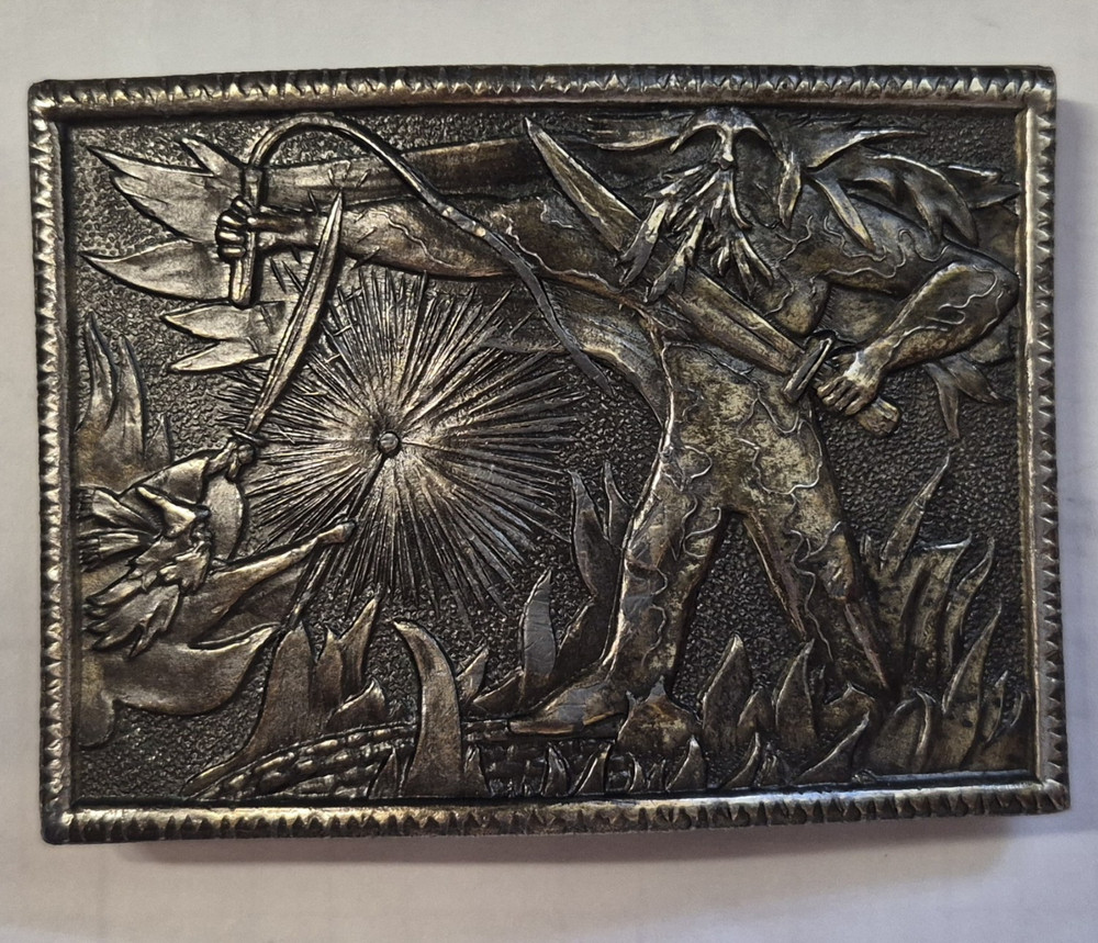 Lewis Buckle Co Inc Gandalf LOTR Metal Brass Belt Buckle Vintage 1975