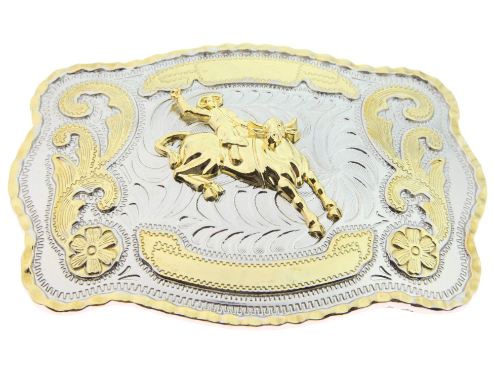 Bull Rider Buckle Western Rodeo Fashion Unisex Cowboy Hebillas Vaqueras