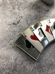 BELT BUCKLE In The Shape Of a Playing Card Deck Streetwear Men&rsquo;s Hype OS Size