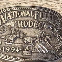 Choice Hesston Belt Buckle – Miniature Collection Buckle – National Finals Rodeo