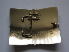 New Shea Michelle 2023 Peaster Education Foundation Belt Buckle 3 1/2&Prime; x 4 7/8&Prime;