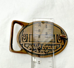 Von West Tech Ether Guild Blank Longhorn Bull Steer 1970s Vintage Belt Buckle