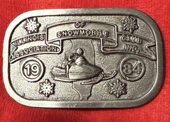 Rockmount Illinois Snowmobile Assoc 1984 Limited Ed Silver Buckle