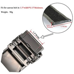Men Military Thicken Canvas Web Belt,Separate Interchangable Metal Buckle