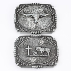 Cross Horse Belt Buckle Western Cowboy Motorcycle Riding Belt Buckle