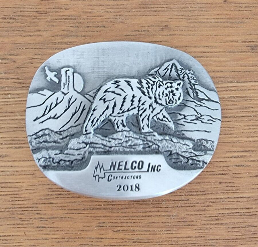 Limited Edition, Numbered, Nelco Inc Contractors Belt Buckle 2018 # 12 of 120
