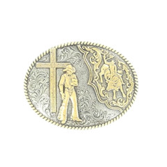 Crumine Bullride and Cross Oval Buckle C15102