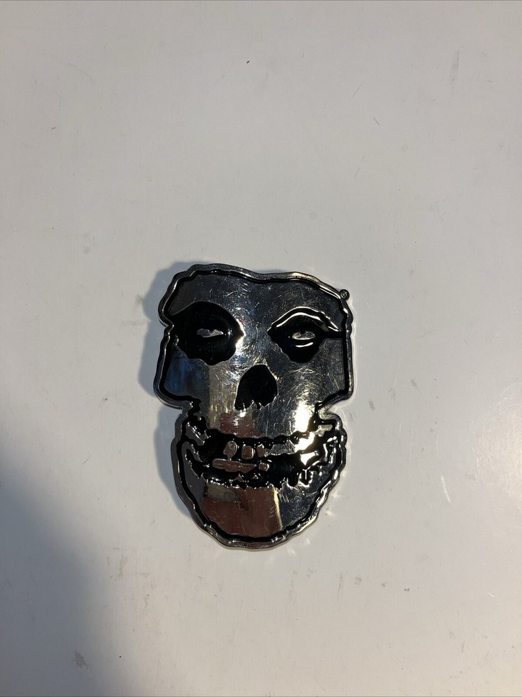 The Misfits Fiend Skull Metallic Belt Buckle Official Punk