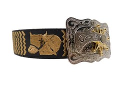 Belt Buckle Cowboy Sliver,Gold,,Metal