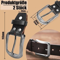 2pcs Belt Buckle, Leather Belt Buckle Men Women 40mm Belt Buckle…