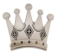 Rock Rebel Royal Crown Belt Buckle New Men Women Silver Metal 3 choppers Cowboy