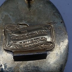 Aminco Heritage Collection T Initial Silver and Gold Plated Western Belt Buckle