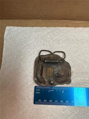 Vintage 1978 Bergamot Brass Works Bear Belt Buckle