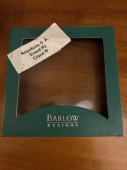 Vintage Barlow Brass & Faux Scrim Shaw Etched Wolf Belt Buckle