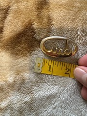Men’s Gucci Vintage Belt Buckle Gold Tone Made In Italy