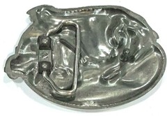 The Truck Driver An American Hero Enameled Belt Buckle