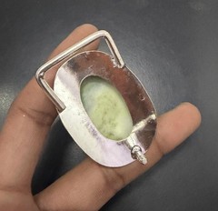 Variscite Gemstone 925 Sterling Silver Handmade Belt Buckles Vintage Gift For